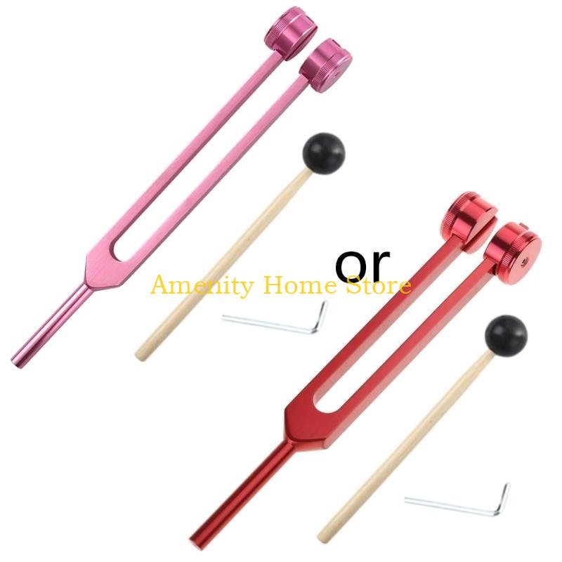 F26C 128Hz Medcine Tuning Fork Instrument with Fixed Weights Aluminum Tuning Fork for Healing Sound Therapies