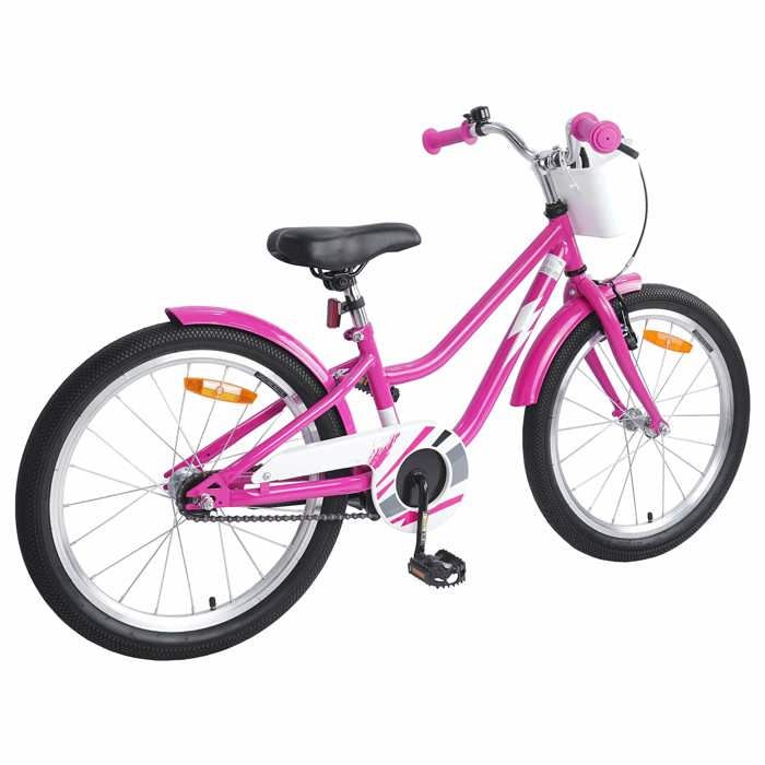 Vélo enfant - MAISON EXCLUSIVE - 18" Rose foncé - Cadre acier - Selle et guidon réglables - 5-7 ans