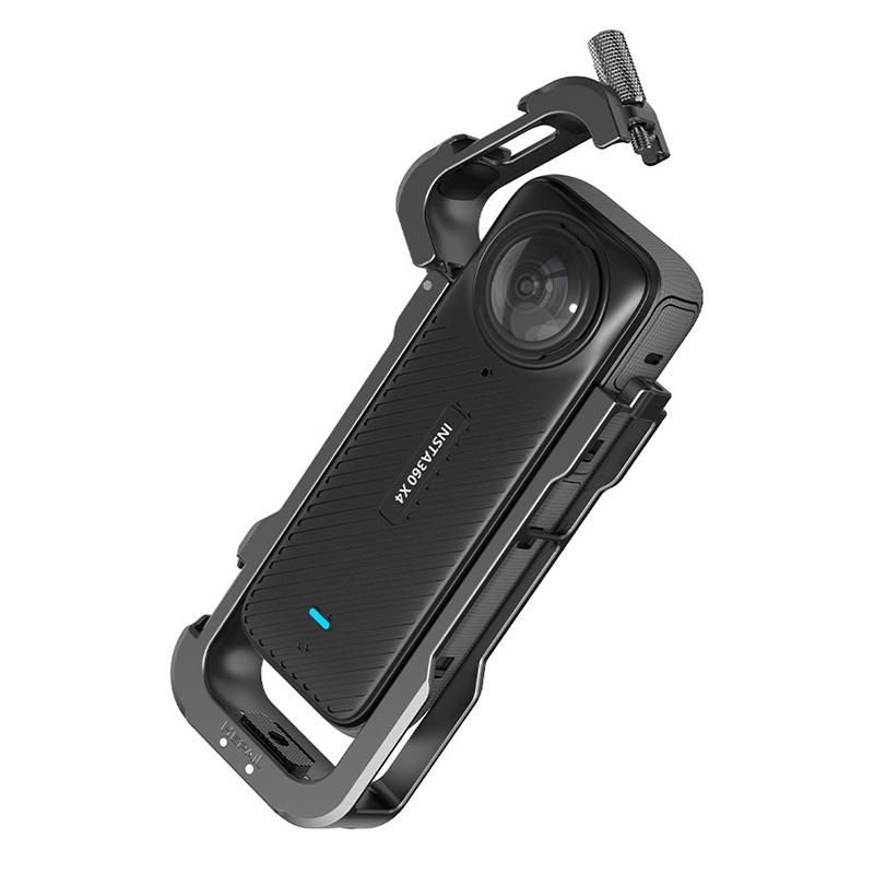 For Insta360 X4 Accessories Aluminum Alloy Expansion Bracket With Metal Frame Metal Rabbit Cage Protective Frame Accessories