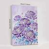 Crystal Pearl Painting 5D DIY Frame Decoration Painting Purple Flowers Home Wall Decoration Transparent Pearl Gemstone Painting Picture Art Crafts