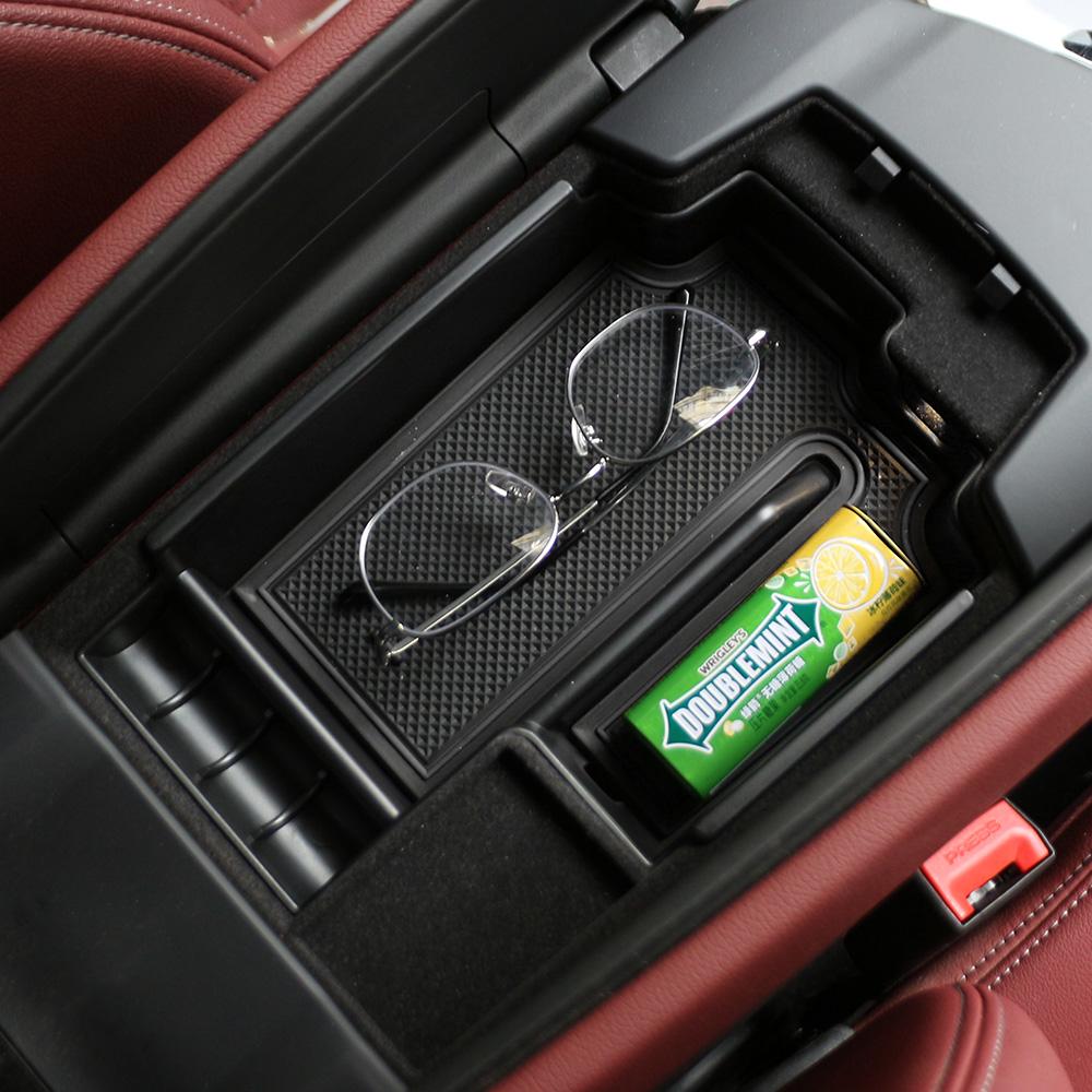 Car Center Console Armrest Storage Box for BMW 5 Series G30 G31 2020 2021 Interior Organizer Tray ABS Accessories