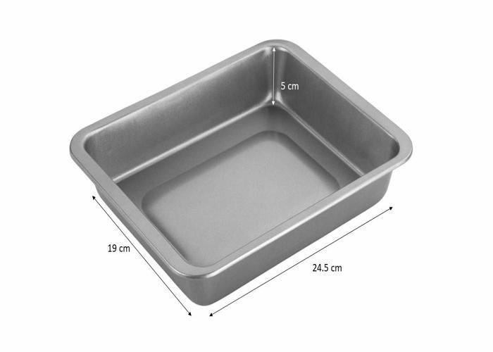 Ustensiles de cuisine - CHEF AID - 10E10311 - Plat à rôtir antiadhésif - Acier au carbone - 23x18x5 cm