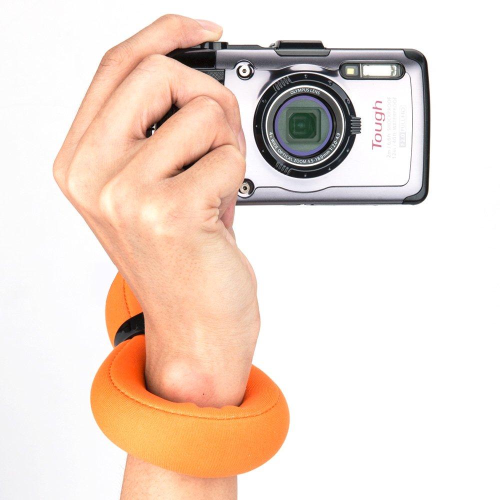 Yellow Orange Floating Straps for Olympus GoPro Fujifilm Nikon Panasonic FT3 2-Pack + TG-6, TG-5, TG-4, TG-870, HERO7, HERO6, XP140, XP130, XP120,