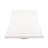 Square Exhaust Fan Cover PVC Plastic Exterior Wall Duct Vent Cover for Bathroom Kitchen 100mm Inclined
