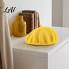 Slouchy Artist Hat Women Wool Beret Hat Elegant Classic Solid Color Winter Daily Casual Wear Accessory Cap Soft Breathable Blend Headwear for Ladies