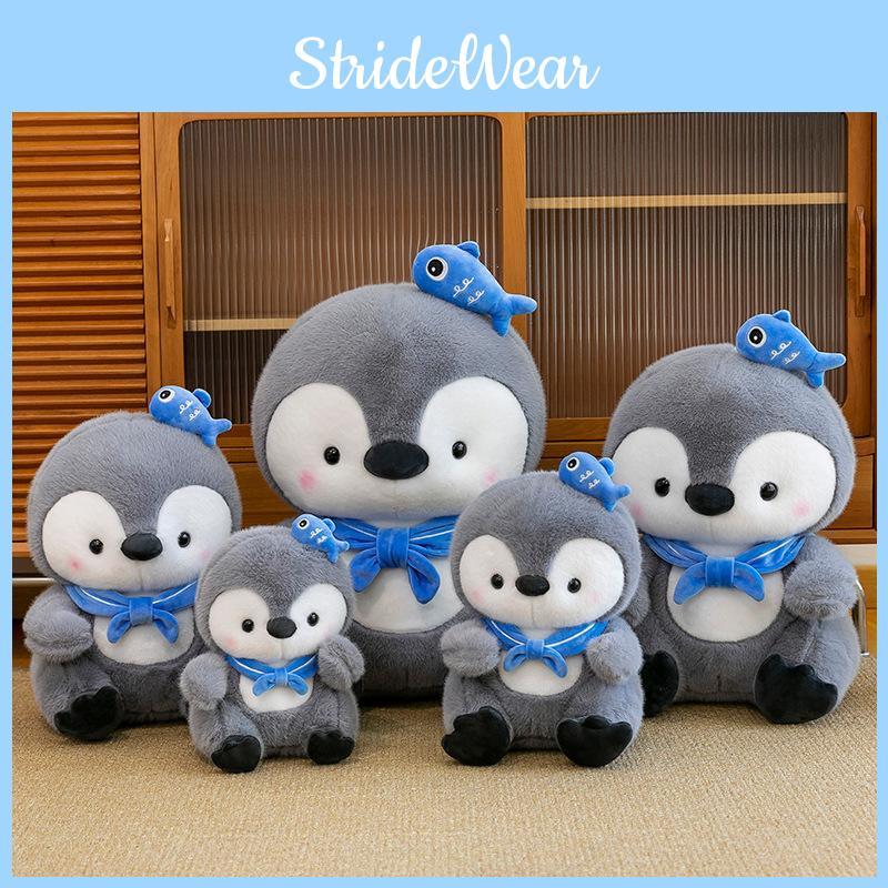 Fish Bow Tie Penguin Plush Toy Animal Stuffed Doll Cute Decoration Gift Kids