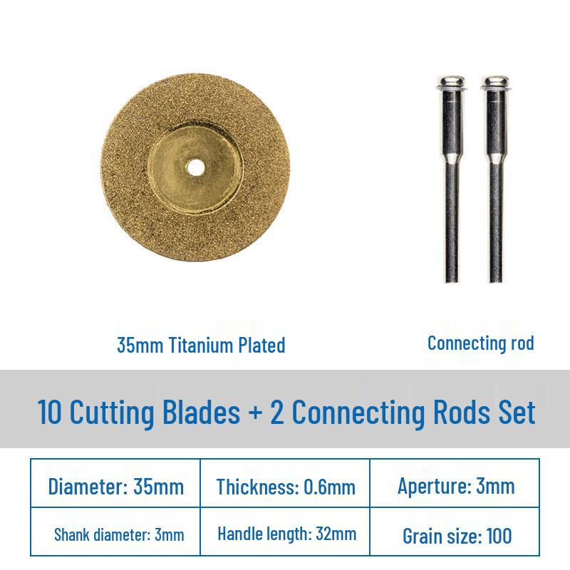 Diamond Cutting Disc for Grout, Jade, Glass, Ceramic; Seam Cleaning Blade for Hand Drill, Small Slice for Wine Bottles.