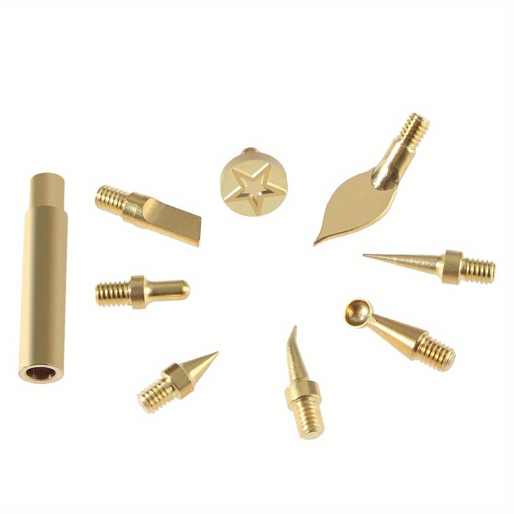 Prusa i3 MK3S+3D Printer Part Tool Kit Model Cleaning Scarper Modify Finishing: 8pcs Soldering Iron Tips + 1PC Connector Solder