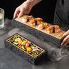 Characteristic Creative Rectangular Sushi Plate Molecular Cuisine Sashimi Tableware Yijing Dry Ice Japanese Dim Sum Western Dish