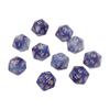 10 Pcs Polyhedral RPG Dice Acrylic 20-Sided Double-Color Game Dice for Aesthetic Conscious Tabletop Player Easy-Use 24BD