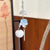 Jellyfish Star Lucky Leaf Wind Chime Keychain & Phone Lanyard Pendant