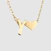St. Delan DIY 3D Heart Necklace: Personalized Non-Fading Clavicle Chain