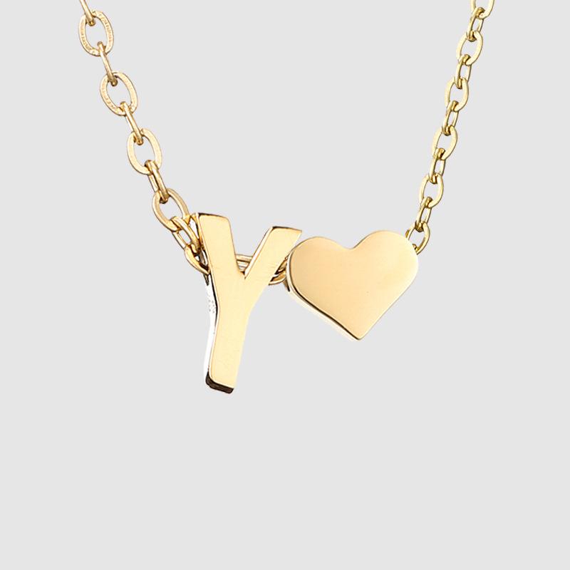 St. Delan DIY 3D Heart Necklace: Personalized Non-Fading Clavicle Chain