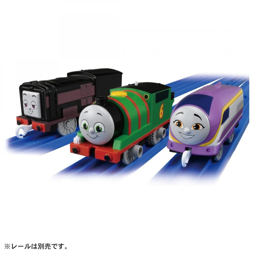 TAKARA TOMY Plarail Thomas GOGO Thomas Percy Diesel Set Prietenii lui Kana Jucărie cu tren Vârste 3+