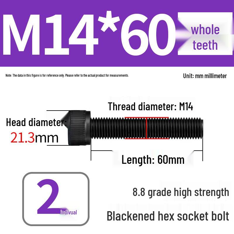 8.8 High-Strength Socket Head Cap Screw Bolt (M4-M20)