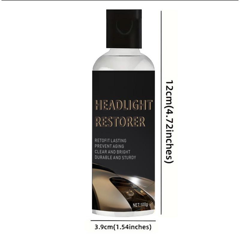 Car Headlight Repair Fluid Headlight Cleaner Liquid 100ml Renewal Refurbishment Repair Agent Powerful Automotive Lights Restorer