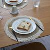 Round Placemats Linen Material Table Mat Drinking Coaster Heat Insulation Mat Round Table Mats for Kitchen Restaurant