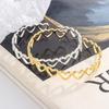 New Fashion Heart-to-Heart Bracelets 925 Sterling Silver Jewelry Hollow Love Simple Personality Heart Opening Bangles TYB109