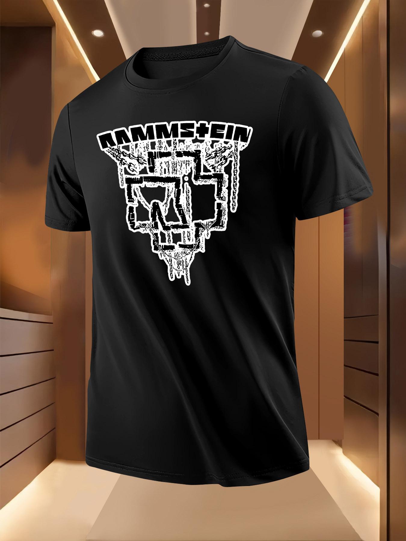 German Tank Print Tshirt - Breathable Lightweight Polyester M