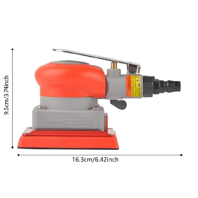 Heavy Duty Pneumatic Square Sander Wear Resistant Head 75x100mm Surfaces For Industrial Wood Metal Polishing Tasks