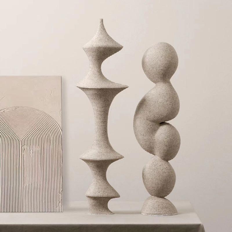 Modern Creative Figurines Decoration Minimalist Figurines Living Room Desktop Miniatures Ornament Home Decoration Accessories