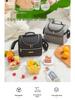 Oxford Cloth Insulated Lunch Bag - Large Capacity, Waterproof, Crossbody Bento Bag
