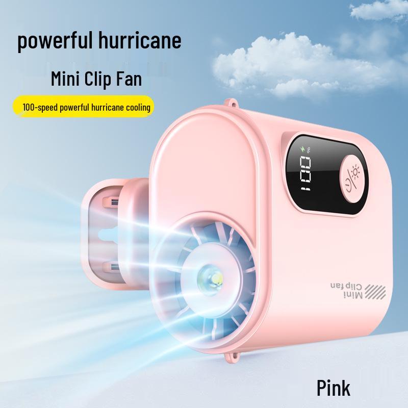 Portable Waist Clip Fan with Detachable Umbrella
