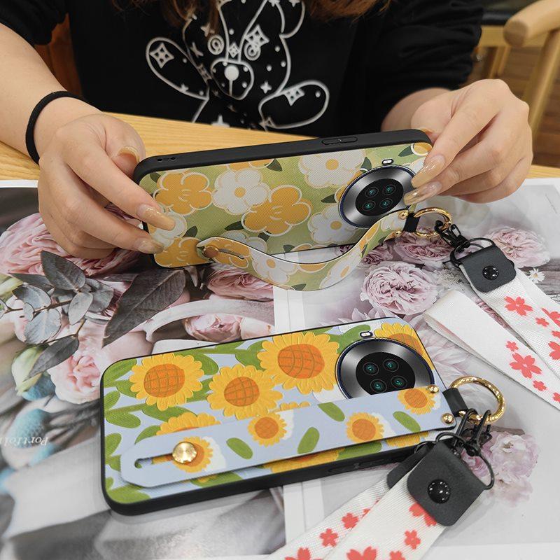 Soft Case Protective Phone Case For Cubot Note20 Anti-dust Back Cover Durable Wrist Strap Dirt-resistant Shockproof Ring