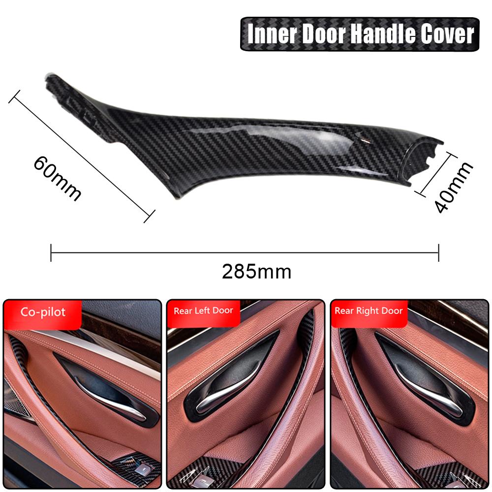 Original Right Hand Drive RHD For BMW 5 Series F10 F11 Beige Black Car Interior Inner Door Handle Panel Pull Trim Cover