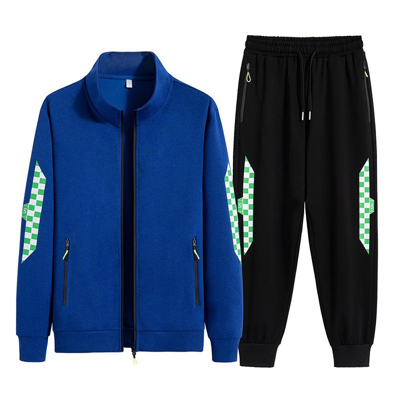 Sports Suit Men's Spring and Autumn Cardigan Sweatshirt Casual Two-piece Set