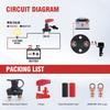 12-24V Battery Disconnect Switch 300A Battery Master Isolator Cut Off Power Kill Switch with 2 Red Key for Marine RV ATV