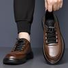 Men's Hollow Leather Shoes Dress Oxford Shoes Classic Lace Up Formal Shoes Wedding Shoes