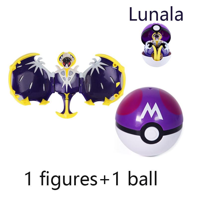 Pokemon Ball Toys Anime Figure Charizard Pikachu Mewtwo Eevee Monster Action Deformation Pokeball Toys Figures Model Kids Gifts