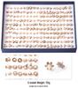 Korean 100-Pair Plastic Boxed Earrings Set - Soft Clay Drip Design, Diamond Glue Needle, Anti-Allergic.