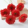 Artificial Gerbera Flowers Realistic Fake Long Stem Flower Bouquet for Vase Indoor Home Floral Arrangements Wedding Party Table Centerpiece