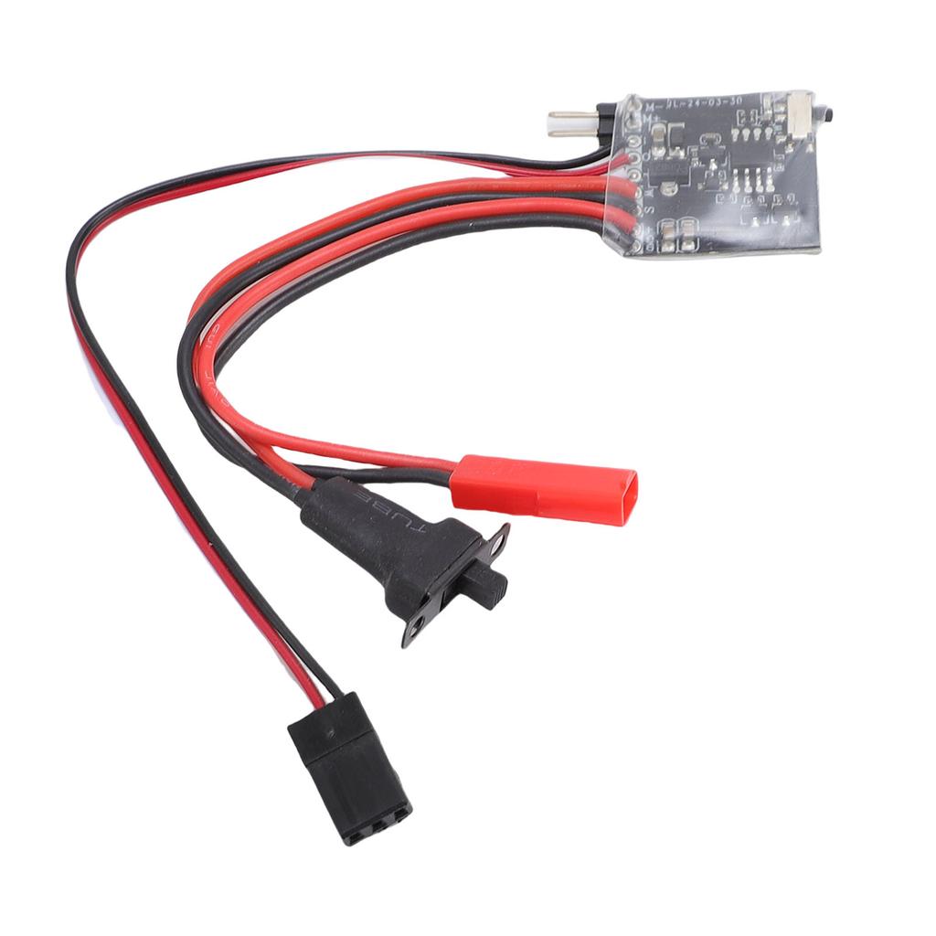 RC Brushed ESC Fit for N20 N030 N050 N130 Motor Brushed Electronic Speed Controller with Brake for 1 16 1 18 1 24 30A