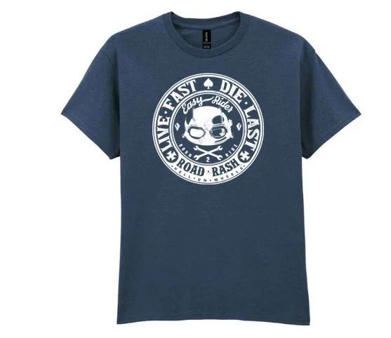 Motorbike Blue Dusk TShirt  ultra cotton  bike riders Tee gift for him L