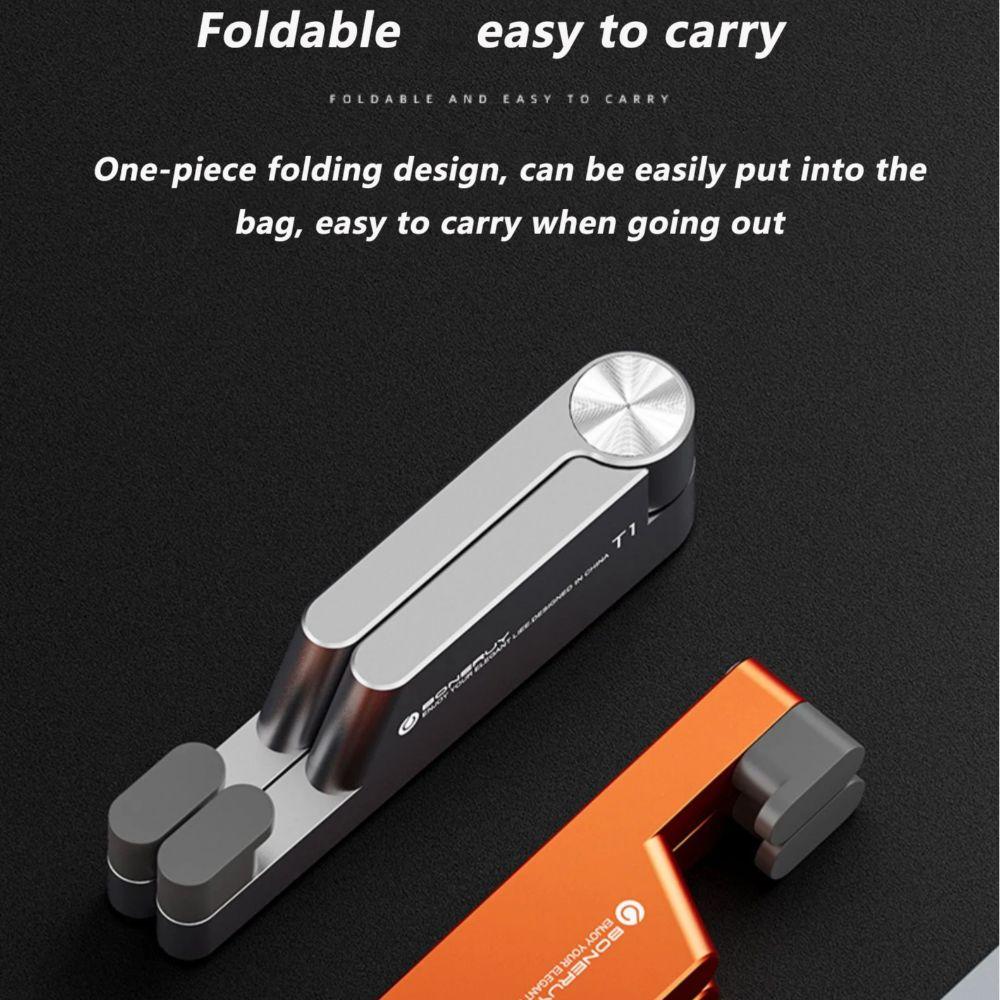 Foldable Cell Phone Holder Aluminum Zinc Zinc Alloy Table Phone Holder  Desktop Ornaments