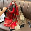 Silk Scarf Fashion Neck Oversize  Foulard Female Headbanda Luxury Hijab Women Warm Pashmina Scarves Echarpe Shawl Large Wrap
