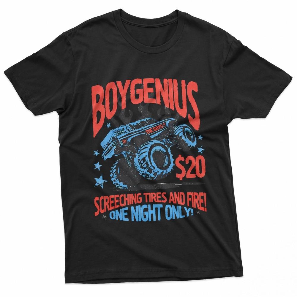 Monster Truck Retro Graphic Tee Screaming Tires Fire Parody TShirt Unisex T-Shirt S