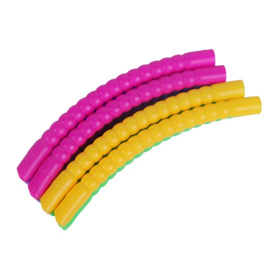 Cerchio Hula in Plastica Colorata Staccabile 50/60cm per Bambini Attrezzo Fitness Sportivo