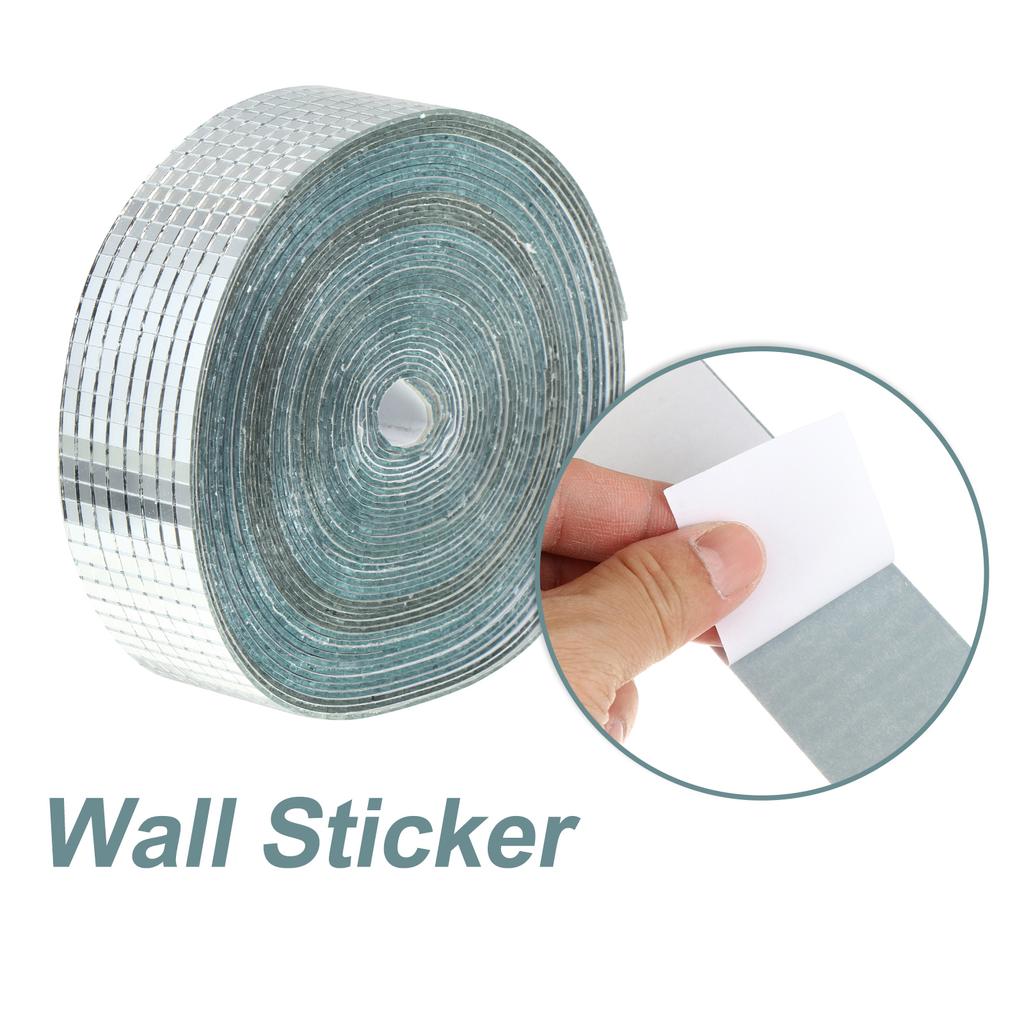 Mosaic Glass Tiles Self-Adhesive Glass Mosaic Glass Tiles Home Decors Sliver Mirrors Mosaic Glass Tiles Sheets Diy Crafts