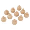 10PCS Unfinished Ball Ornaments Wooden DIY Unfinished Xmas Tree Hanging Balls Embellishments for