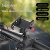Aluminum Alloy Shockproof Phone Holder for 22/25mm Bicycle & Motorcycle Handlebars