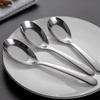 Home Kitchen Cooking Stainless Steel Flatware Soup Spoon Dinner Scoop Tableware