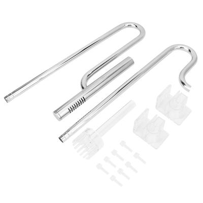 Stainless Steel Aquarium Plant Inflow Outflow Surface Oil Film Skimmer Filter Pipe(12/16 Mm)