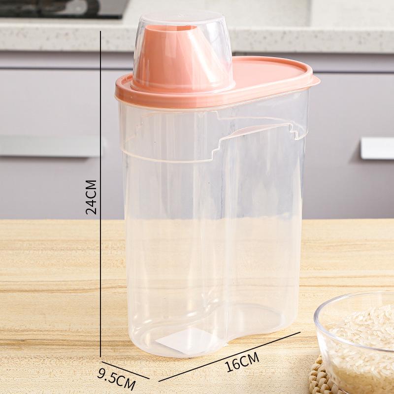 Transparenter Kunststoff-Getreidelagerbehälter, feuchtigkeits- und insektenfest