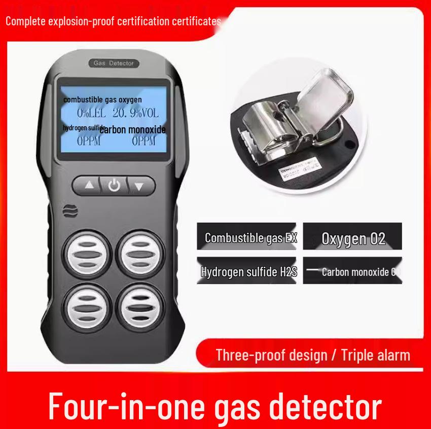 X-4 Multi-Parameter Gas Detector and Alarm 130 x 65 x 45