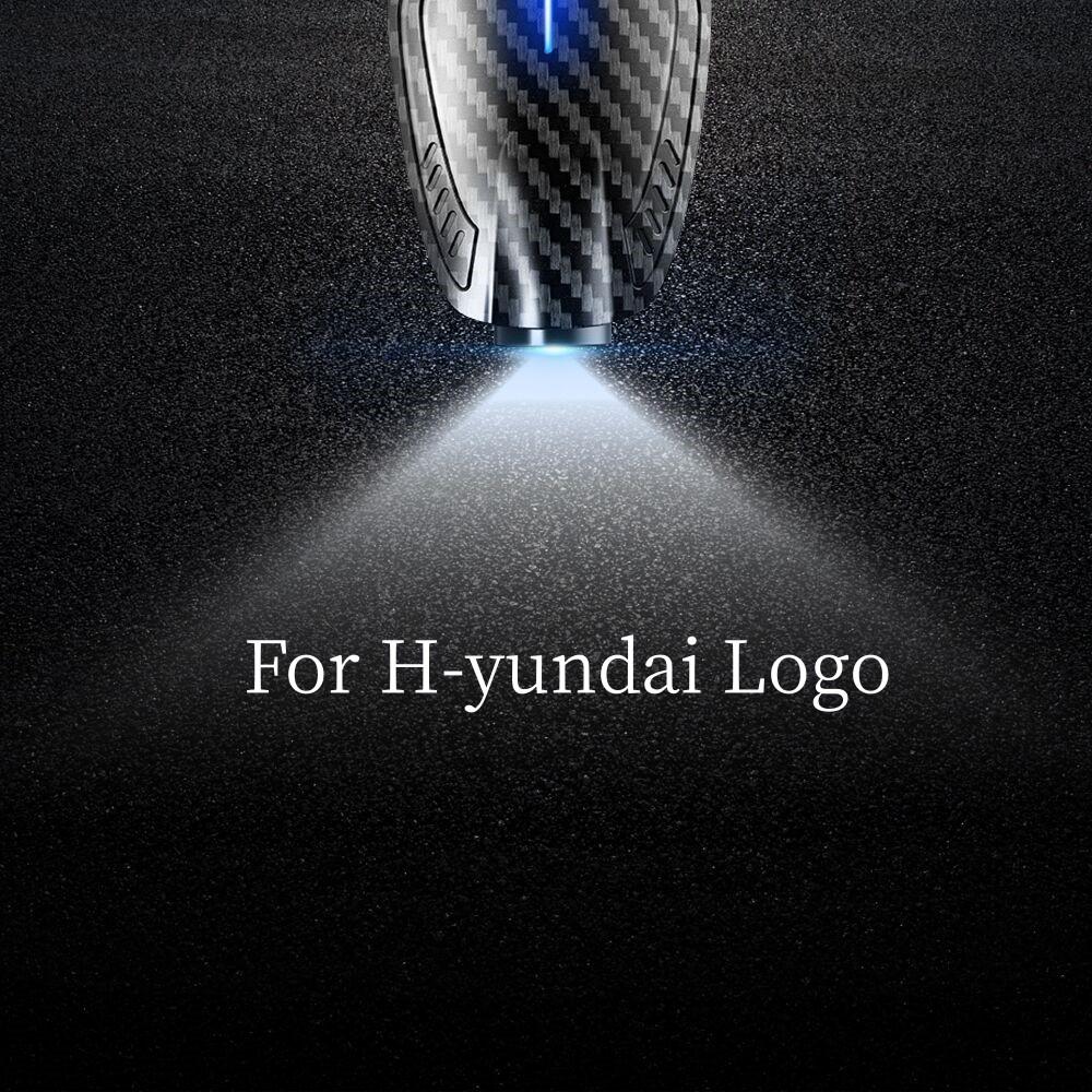 

2pcs USB Rechargeable N Logo Car Door HD LED Lamps Projector Courtesy Welcome Lights For Hyundai Sonata Tucson Elantra I10 i30 2PCS