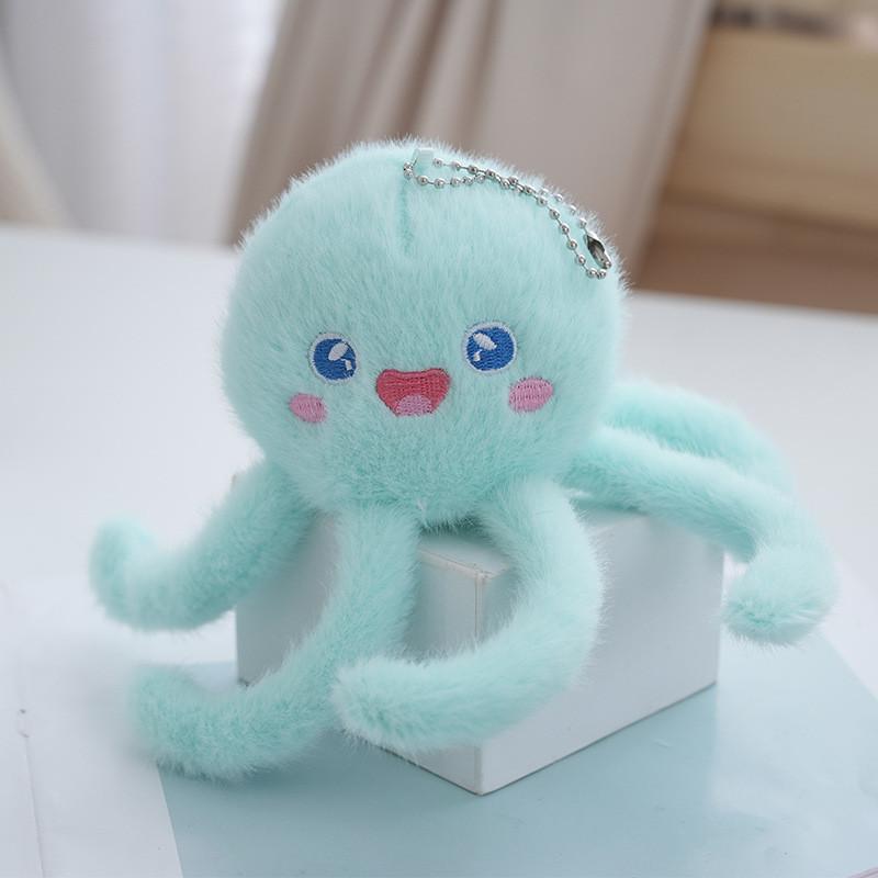 Lovely Cartoon Sea Creatures Plush Keychain Essential For Kids And Adults